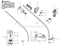 Page B Diagram and Parts List for LT7500  Weed Eater Trimmer